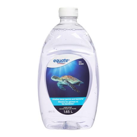 Equate Hand Soap- 1.65L, Washes away germs and bacteria.