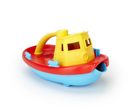 green toys tugboat cleaning