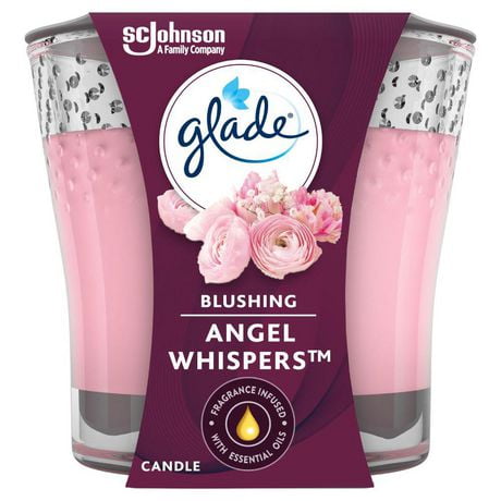 Glade® Scented Candle Air Freshener, Angel Whispers, 1-Wick Candle