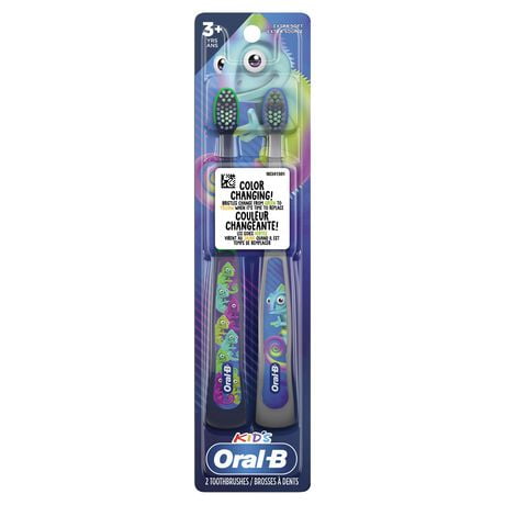 Oral-B Kid's Manual Toothbrush for Ages 3+, Extra Soft Bristles, 2 Count