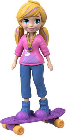 Polly Pocket Active Pose Doll, Skateboard Polly | Walmart Canada