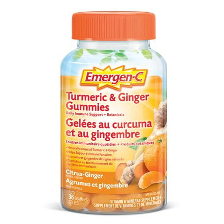 EMERGEN-C Turmeric & Ginger Gummies, 36 ct