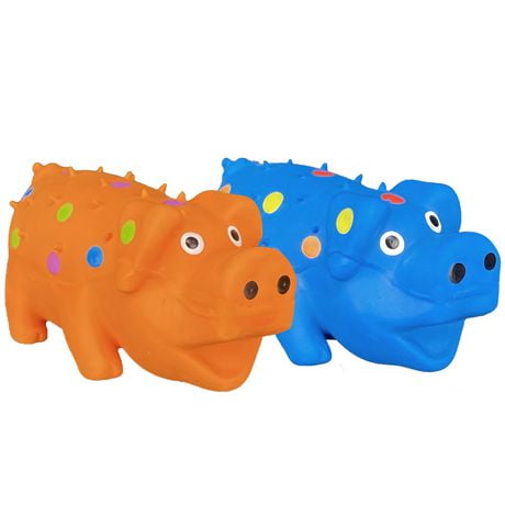 Multipet Latex Baby Pigs, 2 Pack Dog Toy, Latex Baby Pigs, 2 Pk Dog Toy