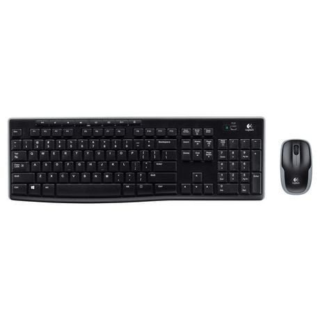 Logitech Wireless Keyboard And Mouse Combo MK270 - Black