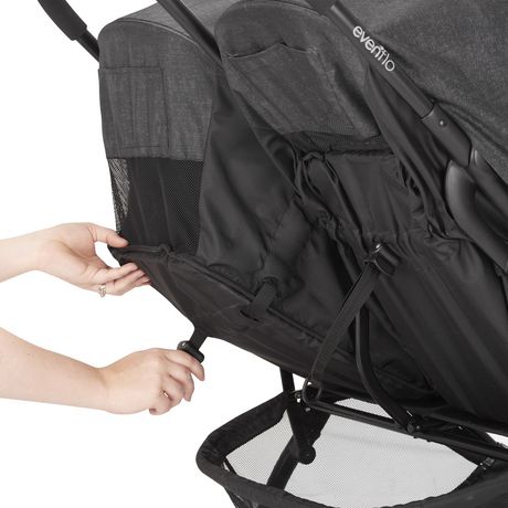 super compact double stroller