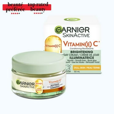 Garnier Vitamin C* Crème de Jour Éclaircissante avec Super Agrumes, Nourrit et Booste l'Éclat de la Peau, SkinActive, Pour les Peaux Ternes Améliorer l'éclat de la peau