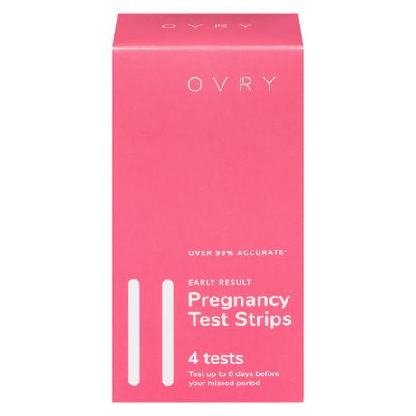Ovry® Early Result Pregnancy Test Strips, 4 Tests