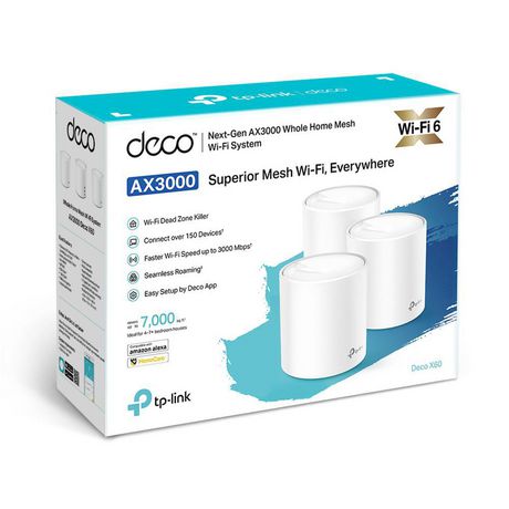 TP Link Deco X60 AX3000 Whole Home Mesh WiFi System | Walmart Canada