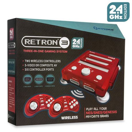  Hyperkin RetroN 3 Gaming Console - Laser Red Walmart Canada