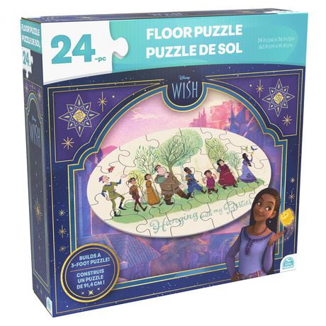 Disney Wish, 24-Piece Floor Puzzle Based on the Movie | Disney Gifts | Gifts for Kids | Disney Puzzle | Kids Toys | Kids Puzzles for Ages 3 and up