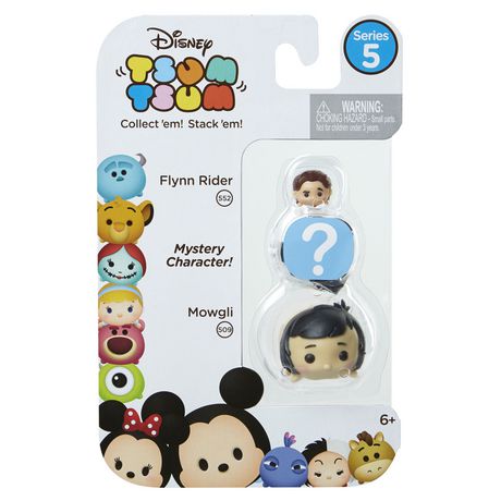 Disney Tsum Tsum Mowgli/Mystery Figure/Flynn Rider 3 Pack Figures ...