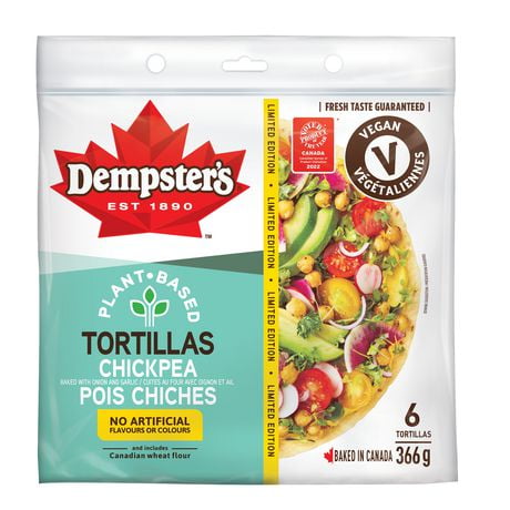 Dempster’s® Plant Based Chickpea Large Tortillas - Walmart.ca