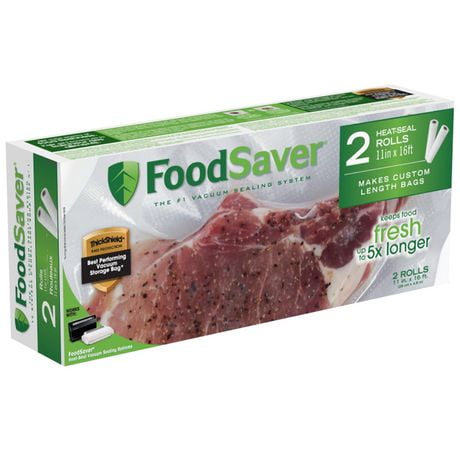 FoodSaver 11" x 16' Heat-Seal Rolls, 2-Pack