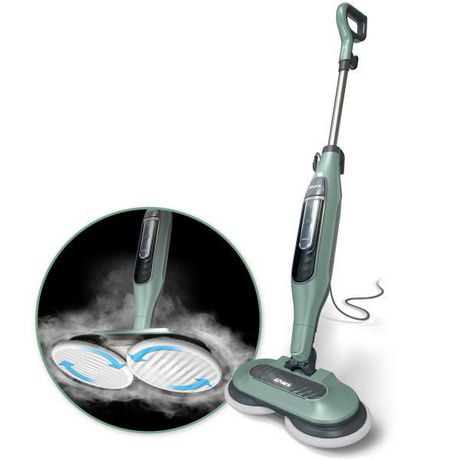 Shark S7000C Steam & Scrub All-in-One Scrubbing and Sanitizing Hard Floor Steam Mop, Green, 150 scrubs /min