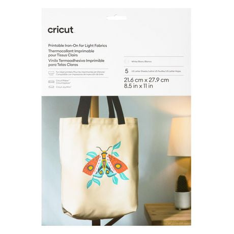 Cricut Printable Iron-On For Light Fabrics - US Letter (5 ct)