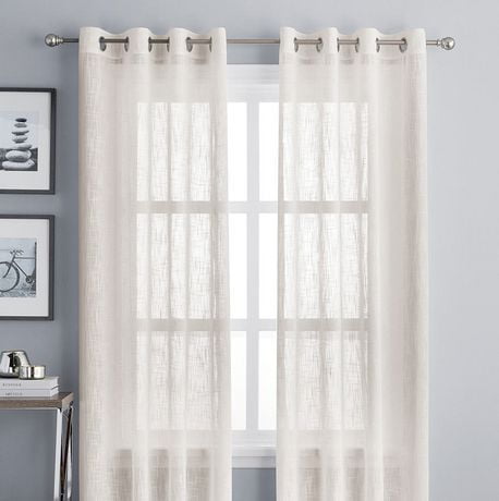 Hometrends Textured Sheer Panel Walmart Canada
