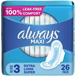 Equate Super Maxi Pads, 48 count pack 