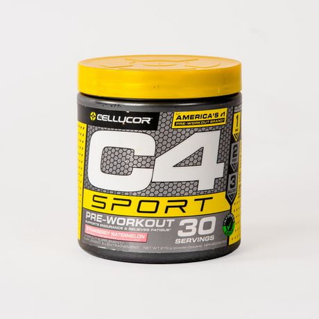 Cellucor C4 Sport Pre Workout Strawberry Watermelon 30 Servings, Performance and Energy 30 servings