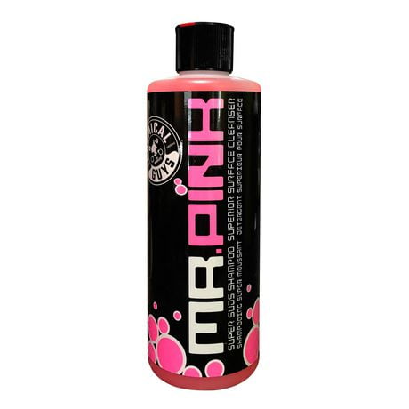 Shampoing et savon supérieur de nettoyage de surface de Chemical Guys Mr. Pink Super Suds (16 oz liq)