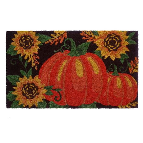 Coir Door Mat Pumpkin Sunflower | Walmart Canada