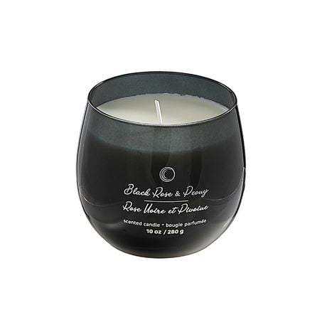 10Oz High Gloss Curved Candle Black Rose & Peony | Walmart Canada