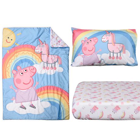 peppa pig crib sheet