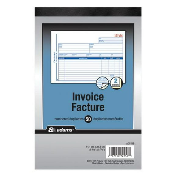 Invoice Book 2-Part, 50 Duplicates