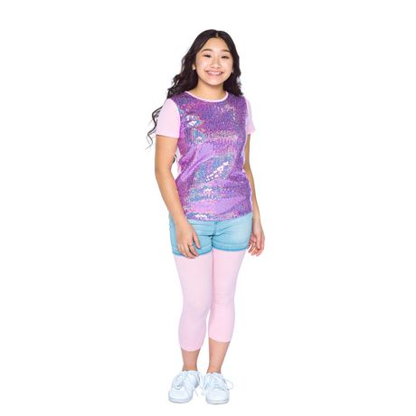 Girls Mini Pop Kids Sequins T-Shirt - Walmart.ca