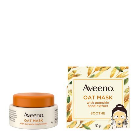 Download Aveeno Soothing Face Mask With Oat Bentonite And Kaolin Clay And Pumpkin Seed Extract Walmart Canada PSD Mockup Templates