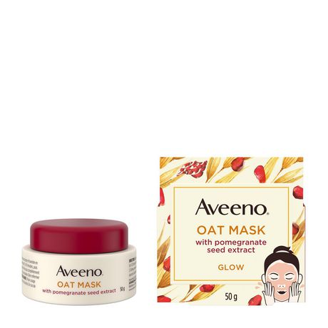 Download Aveeno Glow Face Mask With Oat Bentonite And Kaolin Clay And Pomegranate Seed Extract Walmart Canada PSD Mockup Templates