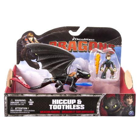 DreamWorks Dragons, Dragon Riders, Hiccup & Toothless Figures | Walmart ...