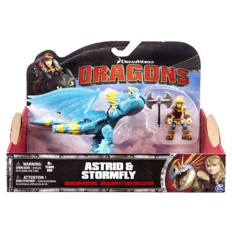 DreamWorks Dragons, Dragon Riders, Astrid & Stormfly Figures | Walmart ...