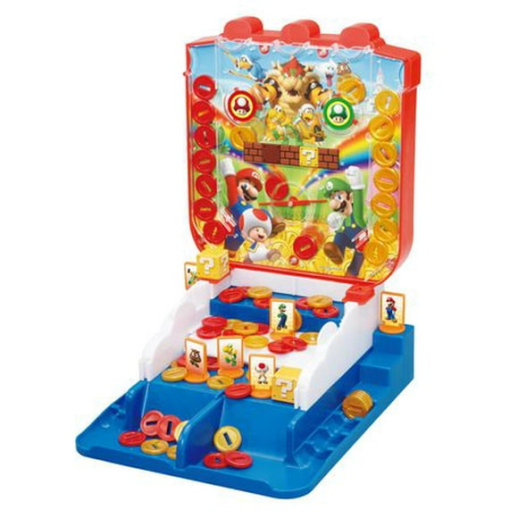 Epoch Games Jeu de pièces porte-bonheur Super Mario, jeu d'action sur table pour 4 ans et plus
