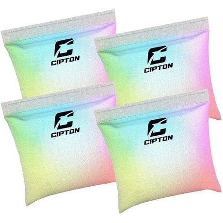 Cipton LED Light Up "Day and Night" Cornhole Bags, 4 pack