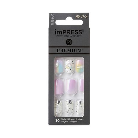 KISS ImPress Premium - Sweet Life - Fake Nails, 30 Count, Short ...