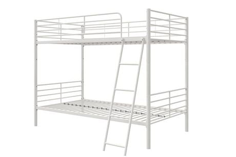 Convertible Twin over Twin Metal Bunk Bed | Walmart Canada