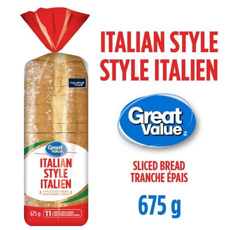 Great Value Italian Style Bread, 675 g