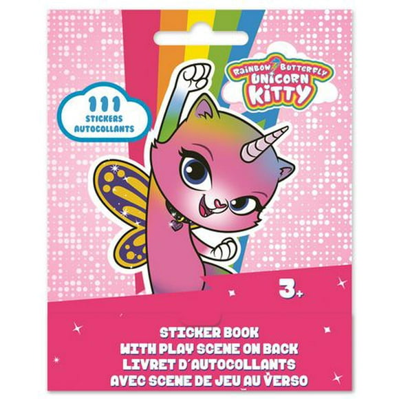 Rainbow Butterfly Unicorn Kitty™ Tuck-Front Sticker Book