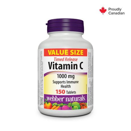 Webber Naturals®, Vitamine C Liberation lente, 1000 mg 150 comprimes