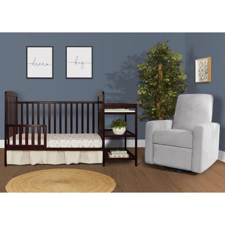 full size crib with changing table