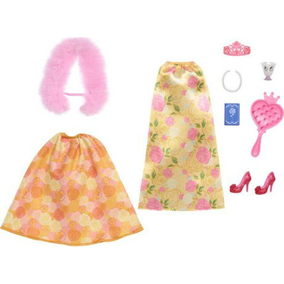 Disney Princess Belle Fashions & Accessories Pack Inspired by Disney Movie Beauty and the Beast, Ages 3+