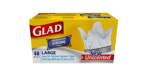 Glad Easy-Tie Large Kitchen Catchers Garbage Bags (unscented) | Walmart ...
