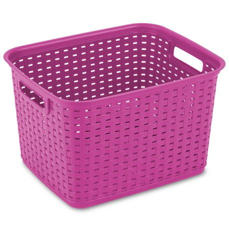 Sterilite Tall Weave Basket- 6 Pack 