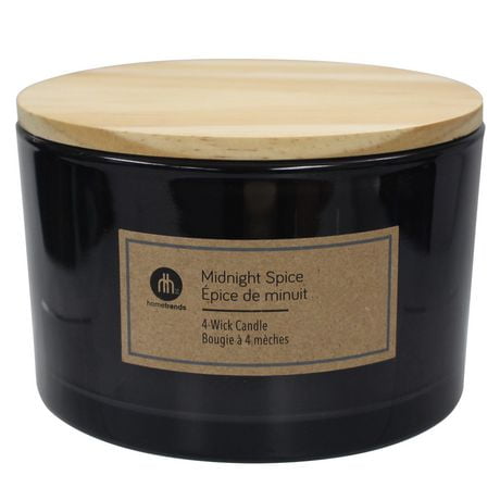 Hometrends 15oz MIDNIGHT SPICE 4 Wick Candle Walmart Canada   6000206099844 