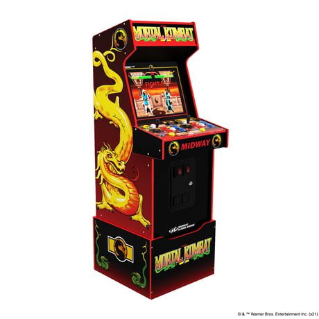 Arcade1UP Midway Legacy Jeu d'arcade Mortal Kombat Édition 30e anniversaire avec Riser