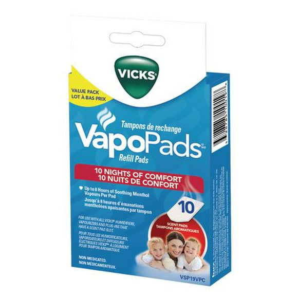 Vicks Vapopads Refill Pads Value Pack, Pack of 10 Scent Pads, For items with Scent Pad Slot.