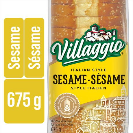 Villaggio® Sesame Italian Style White Thick Sliced Bread, 675 g