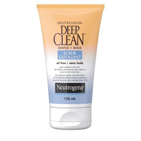 Neutrogena Deep Clean, Oil-Free, Gentle Face Scrub, 125 mL