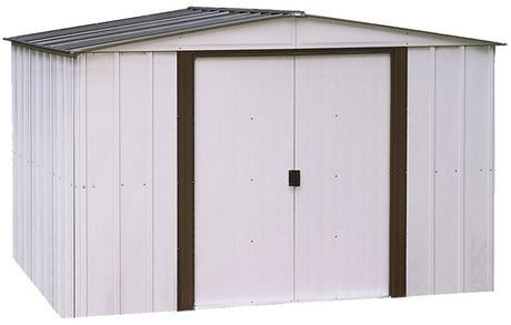 Arrow Newburgh Coffee/Eggshell Steel Storage Shed 