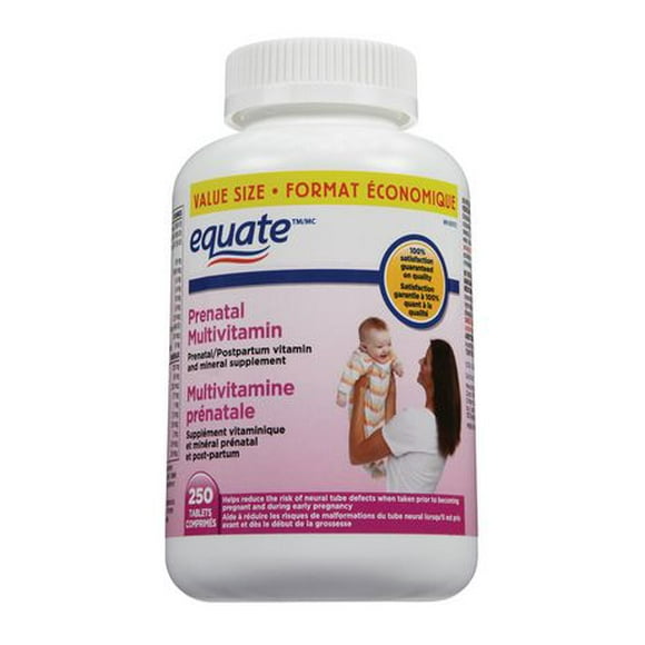 Equate Prenatal Multivitamin, 250 Tablets